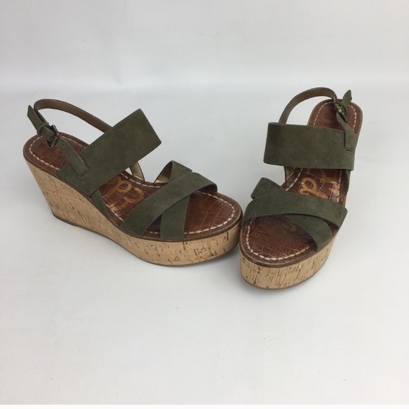 Sam Edelman Shoes - Sam Edelman // Green Platform Wedges